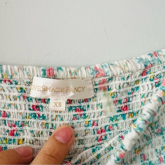 Rare LoveShackFancy Romantic Rigby Dress in Green Leaf Size XS - Picture 8 of 10